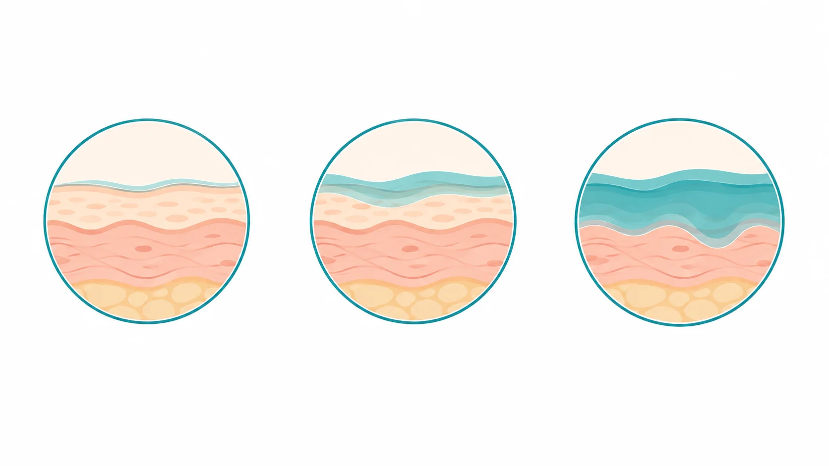 Icon row representing light, medium, and deep chemical peel categories