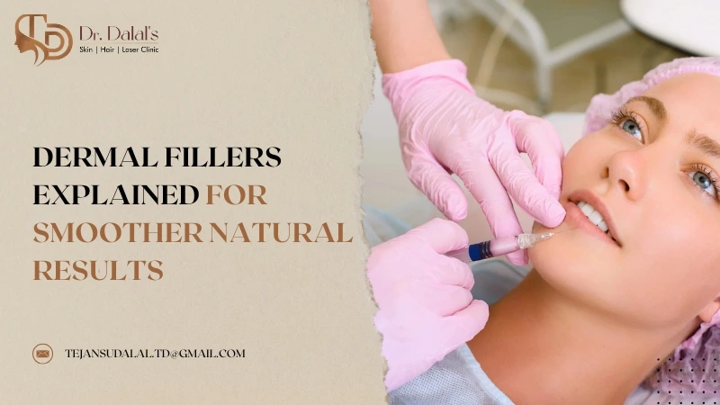 Illustration comparing how firmer and softer dermal fillers are placed at different depths in the skin