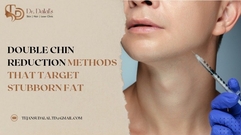 Dermatologist assessing the chin and jawline of a patient before double chin reduction
