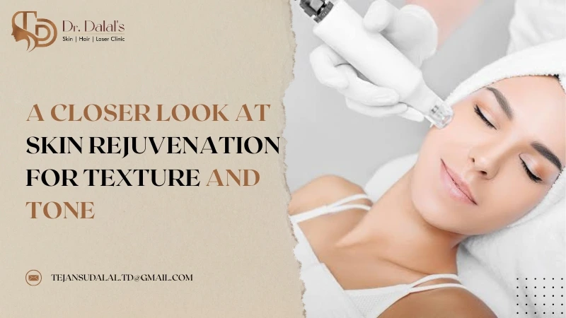 Illustration representing dermatological skin rejuvenation for texture and tone